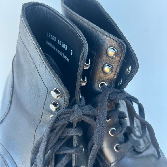 Thursday Boot Company Captain Lace Up Black Leather Ankle Boots Shoes 11 - Picture 6 of 13